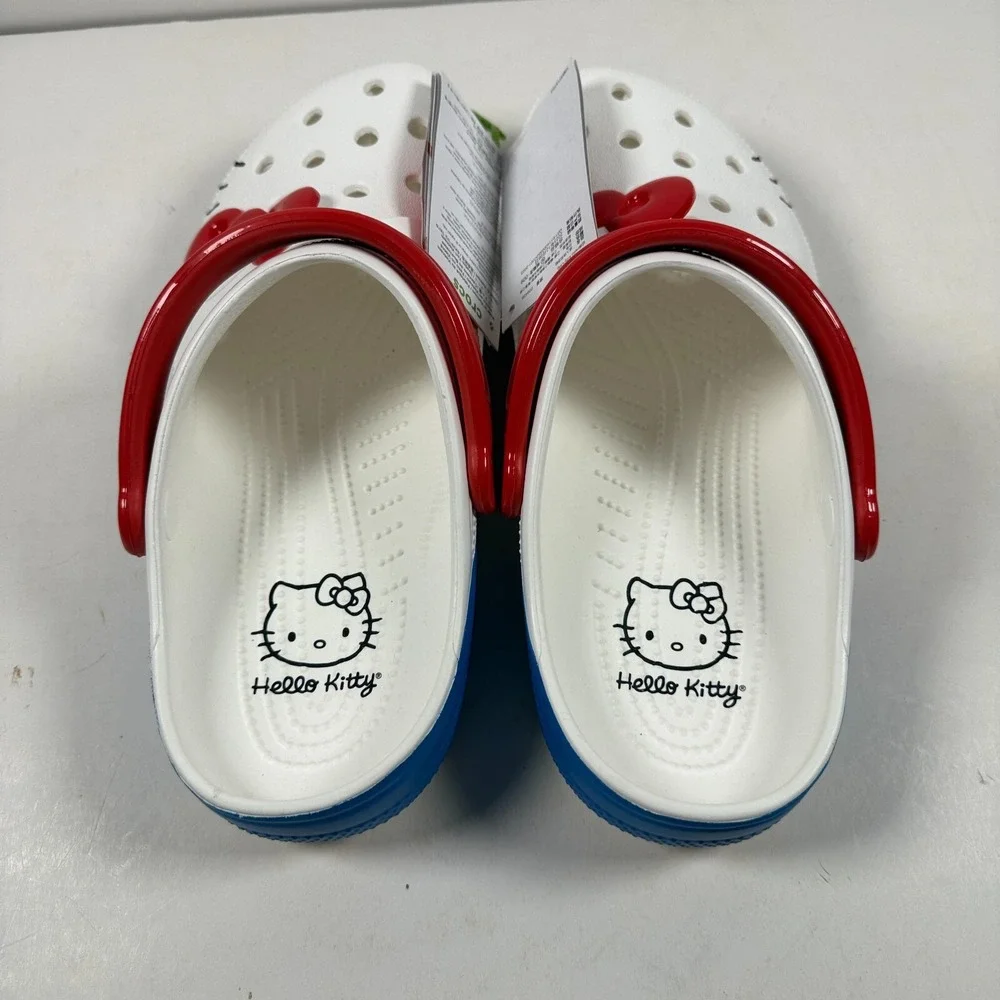 Crocs Adult Hello Kitty I AM Classic Clogs Womens 10 209438-100 NEW